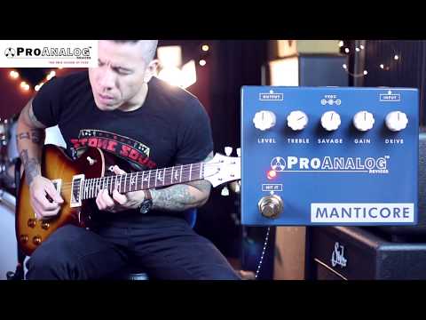 ProAnalog Devices MANTICORE v2  overdrive distortion pedal - demo by RJ Ronquillo