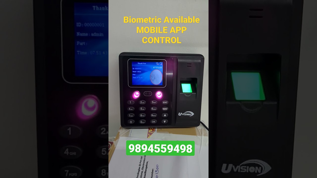 Biometric Attendance reader with Mobile App Control | Sheyon Corp | TIRUPPUR