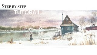 Canadian winter is truly loathsome, yet, I paint the snowscape.