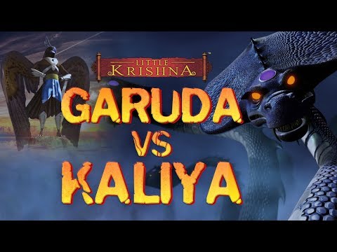 Kaliya vs Garuda - Little Krishna (HD)