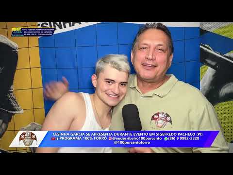 O artista piauiense Cesinha Garcia, com carreira em Fortaleza, faz Show em Sigefredo Pacheco (PI)