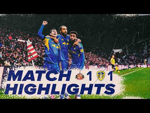 Sunderland 1-1 Leeds United | Premier League highlights | Stunning team goal continues DCL run!