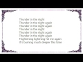 Elton John - Thunder in the Night Lyrics
