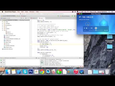 Cocos Code IDE V2 Running On An iOS Device
