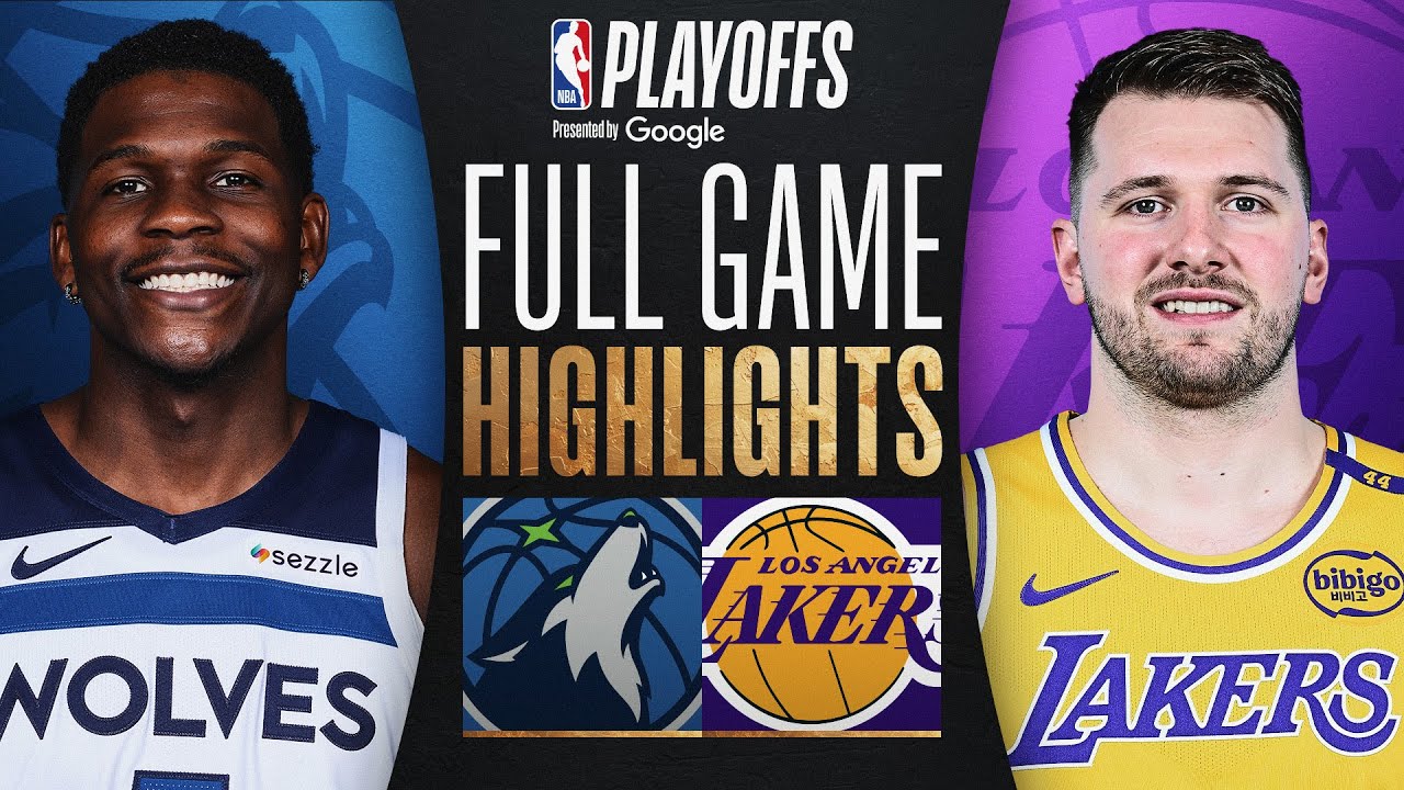 #6 TIMBERWOLVES at #3 LAKERS | FULL GAME 2 HIGHLGHTS | April 22, 2025