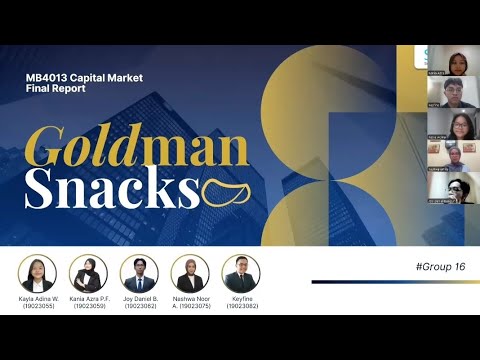 GOLDMAN SNACKS FINAL EXAM PRESENTATION