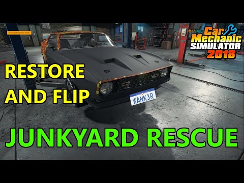 Restoring And Flipping FORD MUSTANG MACH 1 *Junkyard Rescue* | Car Mechanic Simulator 2018