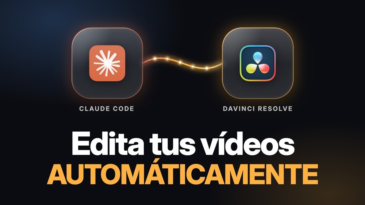 Editar vídeos automáticamente con IA en DaVinci Resolve (Claude Code)