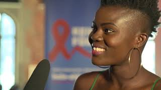 Wiyaala at "No AIDS/HIV for all!" Hamburg, Germany