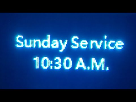Sunday Service 10:30 A.M.