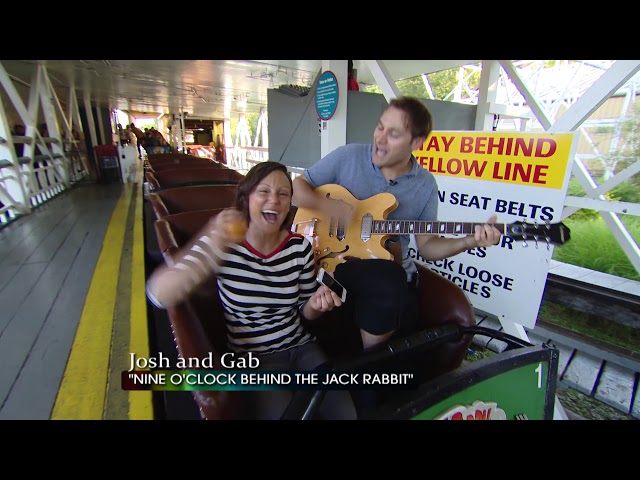 Josh & Gab at the Jack Rabbit at Kennywood