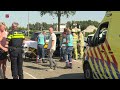 Zeven gewonden bij groot ongeluk Elburgerweg tussen Dronten en Elburg