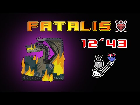 MHW: Iceborne Fatalis Insect Glaive Build No Bait Normal Run.