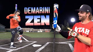 Video thumbnail: Hitting with the DEMARINI ZEN | BBCOR Baseball Bat Review