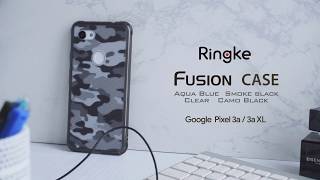 Ringke Fusion Google Pixel 3A Hoesje Transparant Zwart Hoesjes