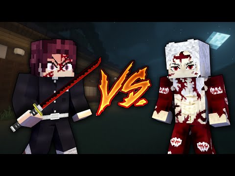 Demon Tanjiro Fights Muzan in Epic Minecraft Battle!