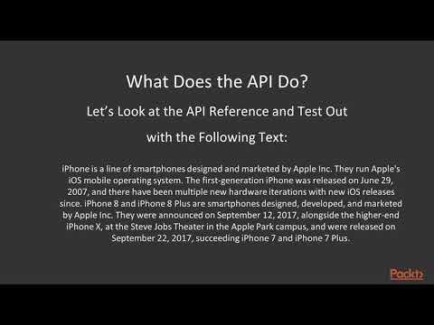 Learning to Build Apps Using Watson AI Watson NLU in Depth | packtpub com