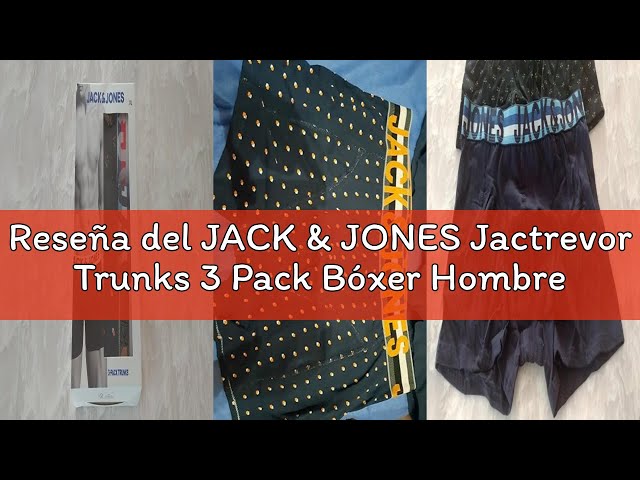 Vídeo relacionado con Jack & Jones Calzoncillos Tipo bóxer para Hombre, Paquete de 3 Unidades, Surf The Web/Detail:Black - Black, M