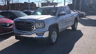 Pre Owned 2018 GMC Sierra 1500 Crew Cab Z71 Off Road Rear Parking Sensors Silver Oshawa ON #210396A