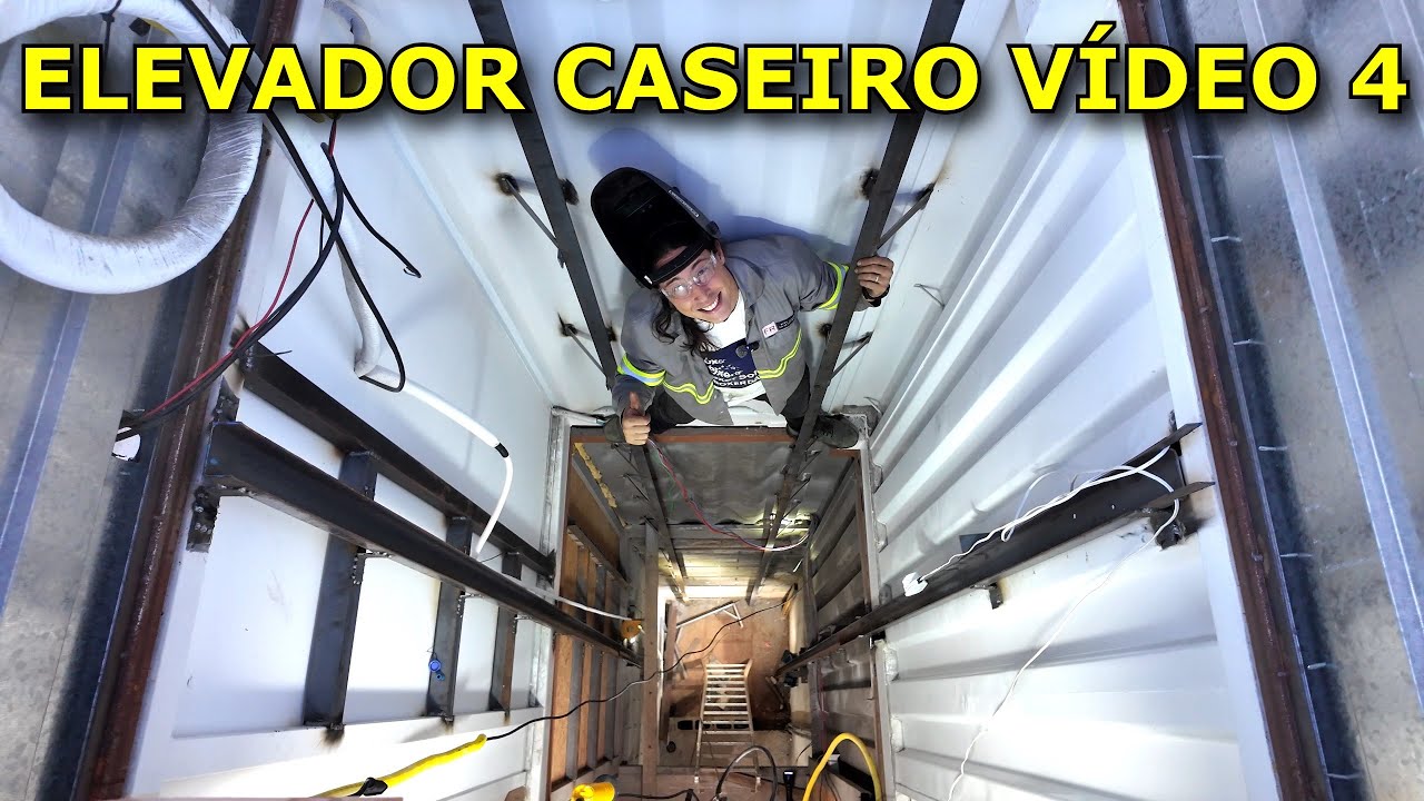 FINALIZADO OS TRILHOS DO ELEVADOR SUPER PODEROSO CASEIRO