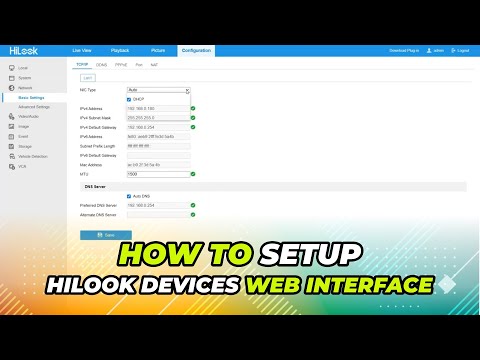 How To Setup HiLook DVR via Web Interface