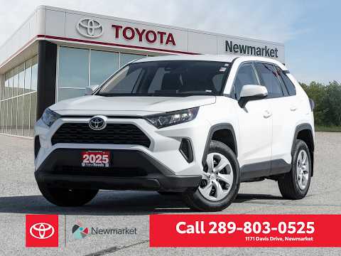 2025 Toyota RAV4 LE AWD in White for sale at Newmarket Toyota in Newmarket, ON
