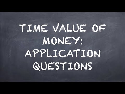 Time Value of Money Application Questions