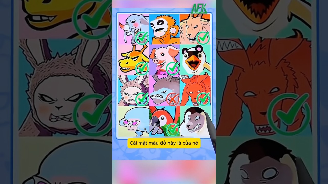 Giúp ghép mặt sở thú đáng sợ