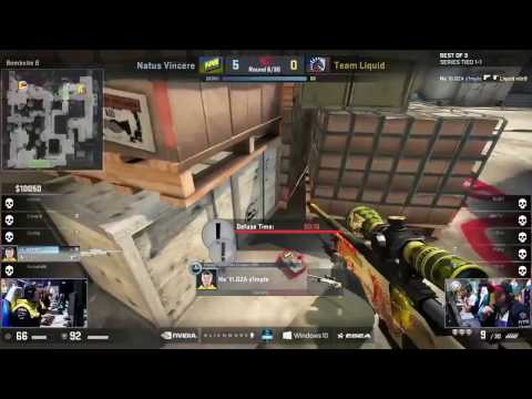 S1mple is ready for ESL One New York 2017   AWP Fake Flash