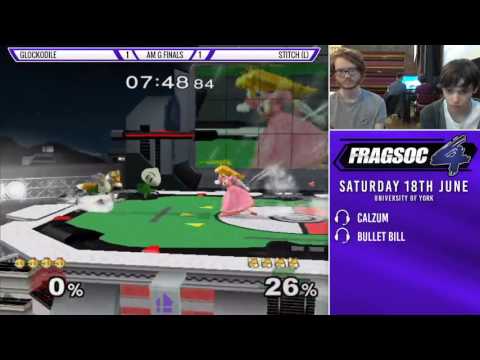 Fragsoc 4 AM Grand Finals - Glockodile (Peach) vs Stitch (Fox)
