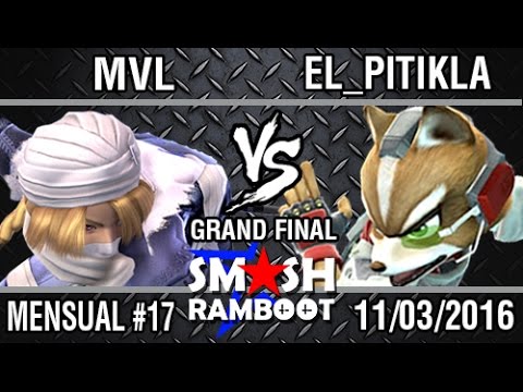 [SmashxRamboot #17] MVL (Sheik) Vs. El_Pitikla (Fox, Palutena) Grand Final