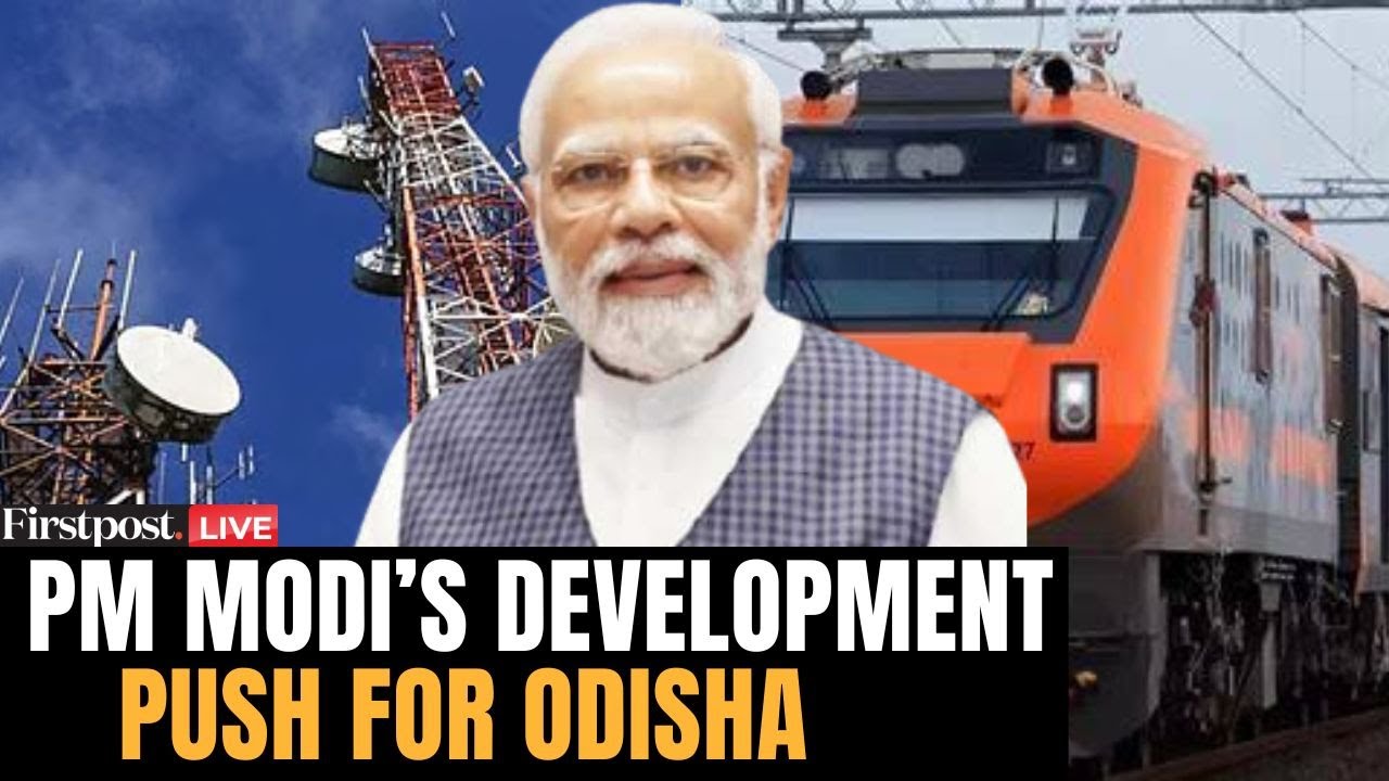 PM Modi in Odisha LIVE: PM Addresses Namo Yuva Samabesh, Unveils Development Projects| Telecom| Rail