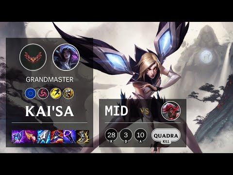 Kai'Sa Mid vs Katarina - EUW Grandmaster Patch 12.5