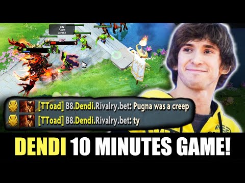 How to make Enemy Rage Quit by Dendi Shadow Fiend - 10mins GG! DOTA 2