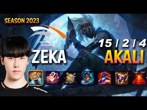 HLE Zeka AKALI vs SYNDRA Mid - Patch 13.24 KR Ranked