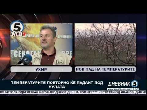 Вечерва температура под нулата