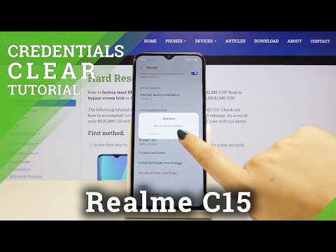 How to Clear Credentials in REALME C15 – Remove Certificates