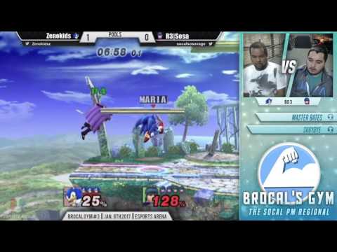 Brocal's Gym #3: Pools ft. Zenokids (Sonic) VS R3|Sosa (Marth)