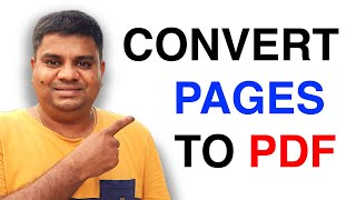 How to Convert Pages to PDF on MAC
