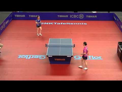 Tweede game damesfinale NK Tafeltennis 2014