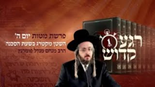 הרב מנחם מנדל פומרנץ | רגע קדוש מהאור החיים - פרשת מטות יום ה' • השטן מקטרג בשעת הסכנה •