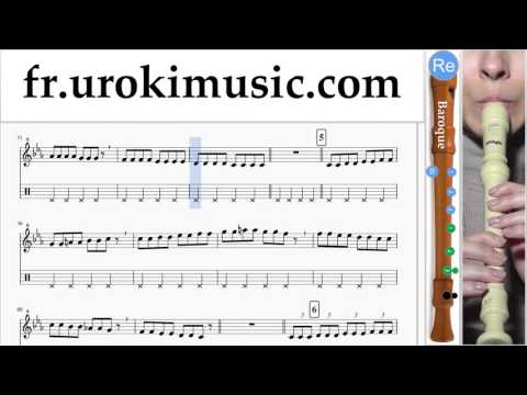 Cours de Flute à bec B. Pharrell Williams - Happy Partie#1 Partitions Mélodie Сhansons Tuto Comment