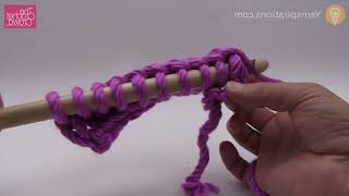 Left Hand: Tunisian Simple Stitch | BEGINNER | The Crochet Crowd
