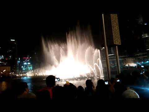 The Dubai Fountain 8:30 PM August 24 2017 Thursday