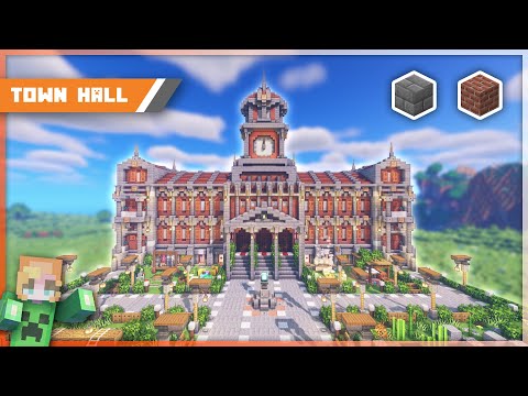ToxicKailey's Epic Town Hall Build in Minecraft!