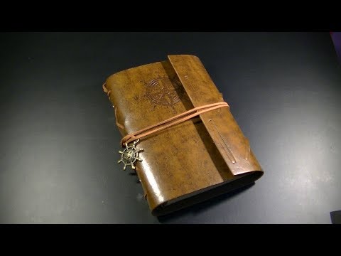 Luxusní retro zápisník v kožené vazbě - bestdarky.cz