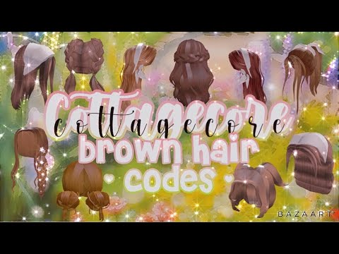 Brown Hair Codes + Links | Cottagecore Aesthetic | Roblox Bloxburg