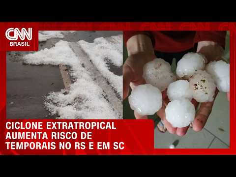 Alerta vermelho: ciclone extratropical traz tempestades e até 200 mm de chuva no Sul