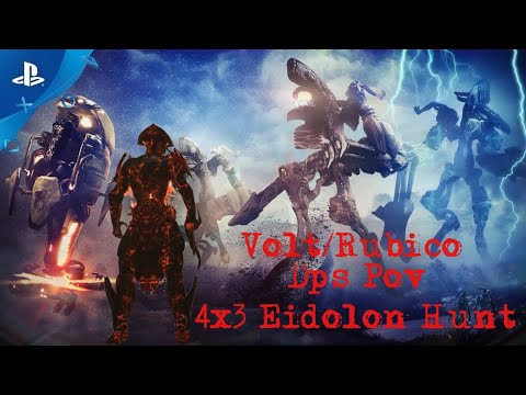 Warframe | Eidolons Hunts | 4x3 Tricap Dps Volt Pov | Squad | 2021