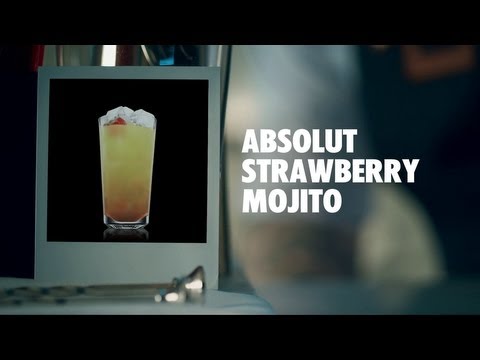 ABSOLUT STRAWBERRY MOJITO DRINK RECIPE - HOW TO MIX
